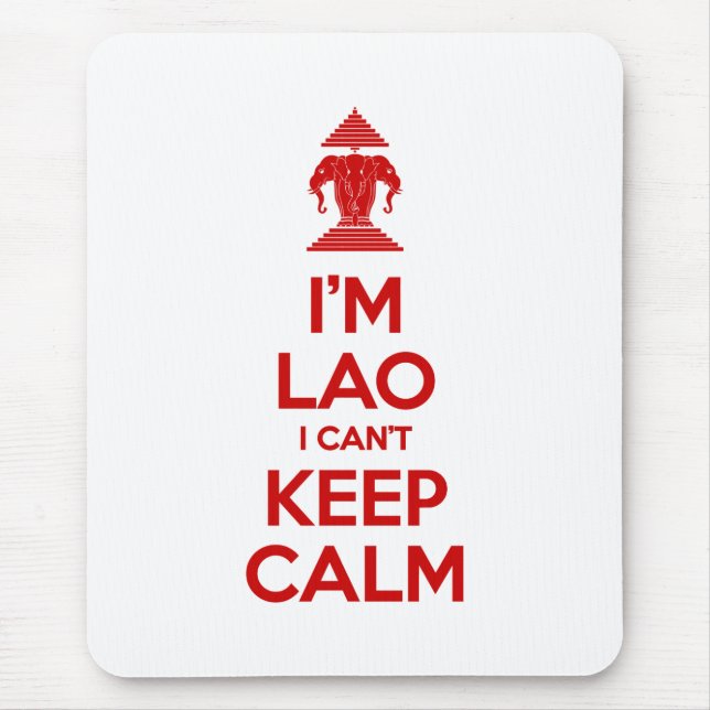 Mousepad Sou Lao Não posso ficar calmo (Frente)