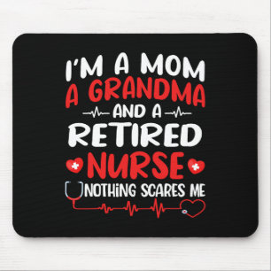 Mousepad Sou Mãe E Avó E Enfermeira Aposentada Engraçada