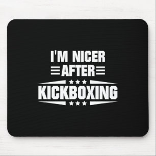 Mousepad Sou Mais Simpático Depois do Kickboxing
