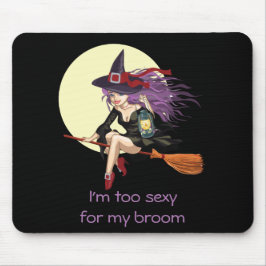 Mousepad Sou Massa demais para a minha bruxa de vassoura lu