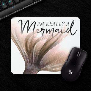 Mousepad Sou mesmo uma Sereia Citação com a Coluna de Ser