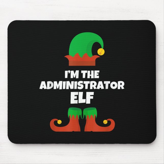 Mousepad Sou o Administrador da família Elf no Natal (Frente)