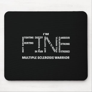 Mousepad Sou o guerreiro da esclerose múltipla