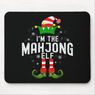 Mousepad Sou O Traje de Natal da Família Pjs do Elfo de Mah