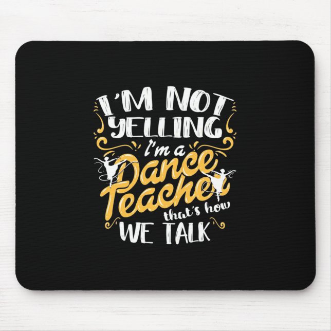 Mousepad Sou Professora De Dança (Frente)