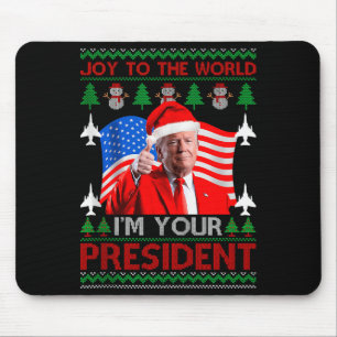 Mousepad Sou Seu Presidente 47º Trump 2024 Natal Feio S