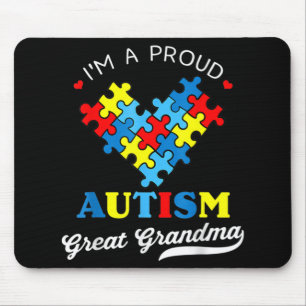 Mousepad Sou um Excelente orgulhoso vovó Autismo Autistão A