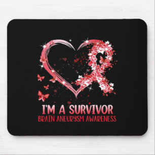 Mousepad Sou um guerreiro de neurísmo e apoio à consciência
