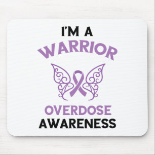 Mousepad Sou um guerreiro Mês de Conscientização sobre Over