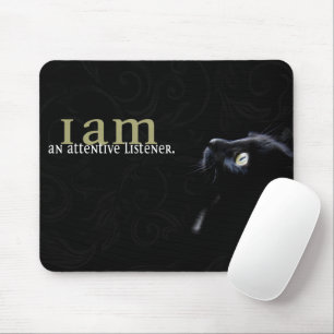 Mousepad Sou um ouvinte atento Afirmação de Motivação