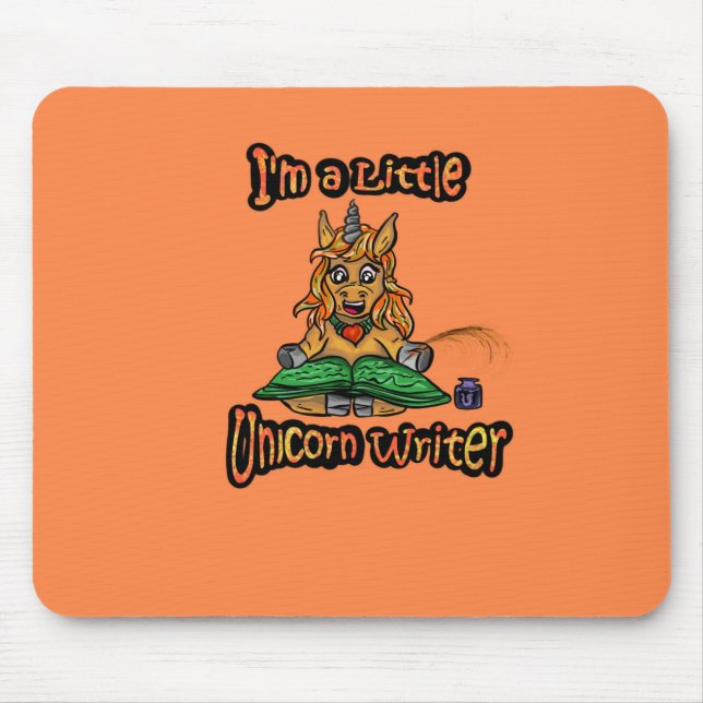 Mousepad Sou um Pequeno Leitor de Unicórnio (Frente)