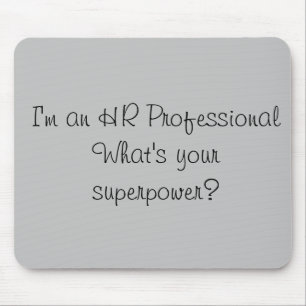 Mousepad Sou um Profissional de RH Superpoder Oficina de Tr