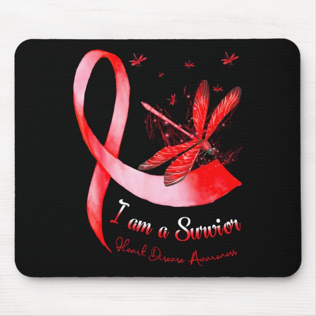 Mousepad Sou Um Sobrevivente Mês de Conscientização sobre D (Frente)