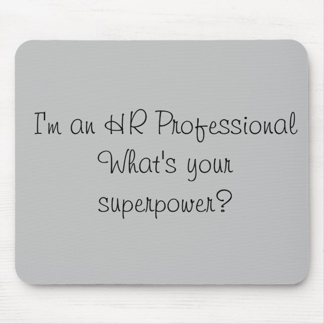 Mousepad Sou um Trabalho de Superpotência Profissional de R (Frente)