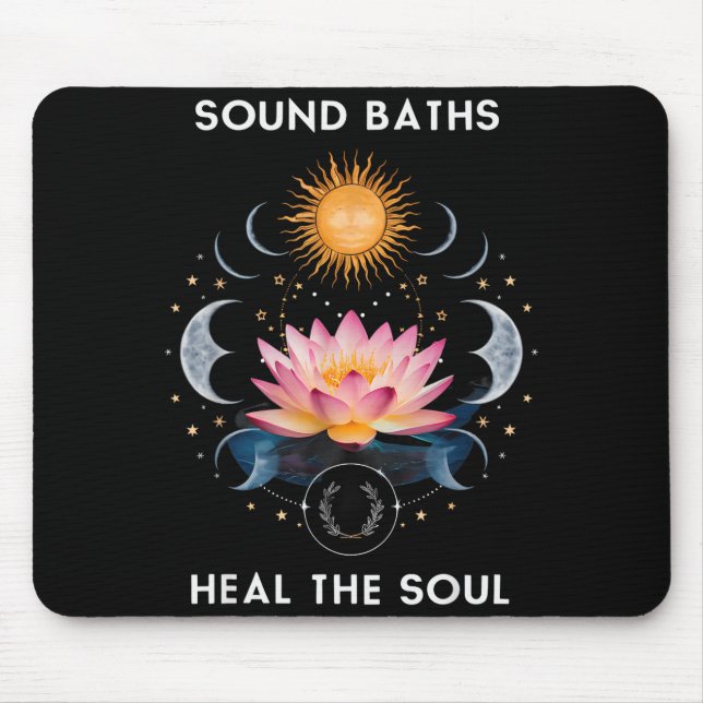 Mousepad Sound Baths Heal The Soul Wellness New Age Sritual (Frente)