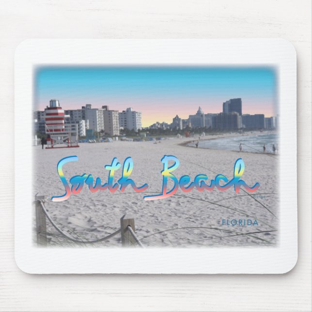 Mousepad South Beach, FL City View (Frente)