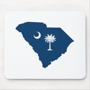 Mousepad South Carolina em azul e em branco