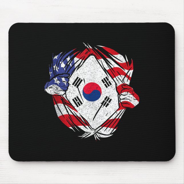 Mousepad South Korea Love South Korea Pride Korean Patriot  (Frente)