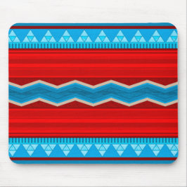 Mousepad Southwest River Canyon Geometric Red Turquoise