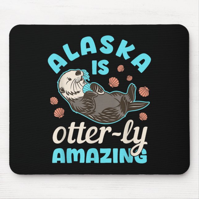 Mousepad Souvenir das Férias do Mar do Alasca (Frente)