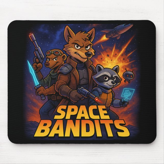 Mousepad Space Bandits Funny Crew (Frente)