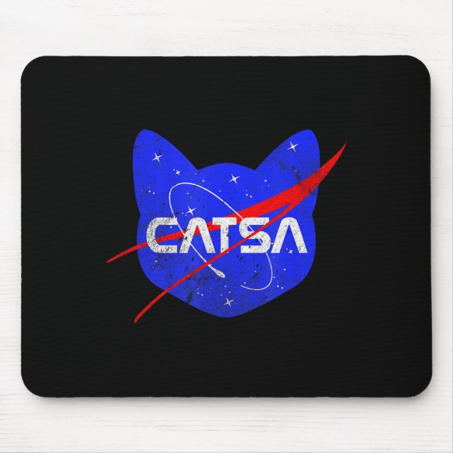 Mousepad Space Cat Funny Universe Catsa  (Frente)