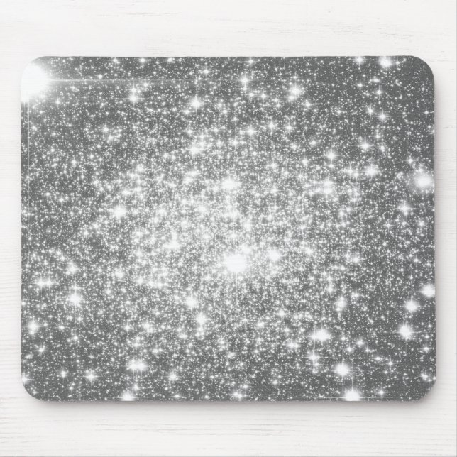 Mousepad Sparkle de Cinza prateada (Frente)