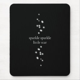 Mousepad Sparkle Sparkle Little Star Black Starlight