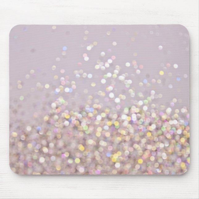 Mousepad Sparkles Pastel macios de Bokeh (Frente)