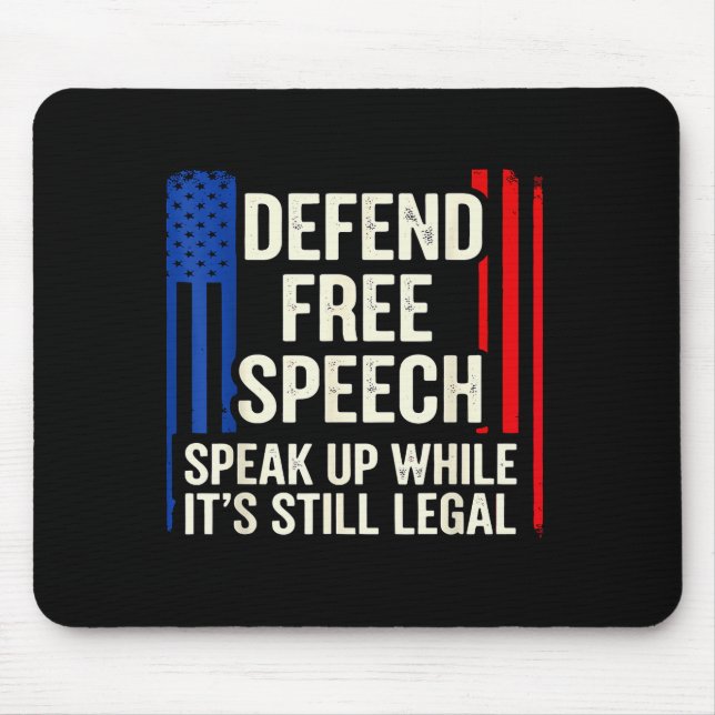 Mousepad Speak Up While It’s Still Legal Human Dom Rights J (Frente)