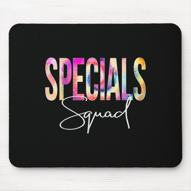 Mousepad Specials Squad Tie Dye Back To School Women Apprec (Frente)