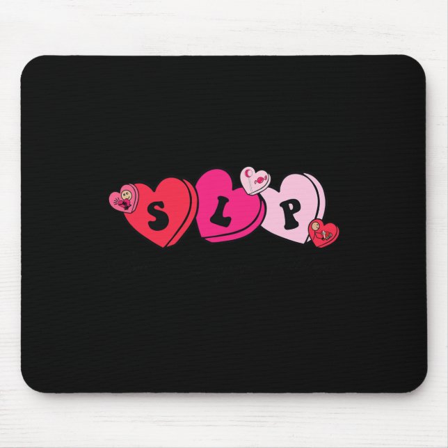 Mousepad Speech Therapist Valentine's Day  (Frente)