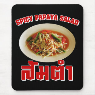 Mousepad Spicy Papaya Salad [Som Tam] ... Comida tailandesa