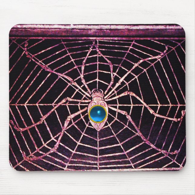 Mousepad SPIDER E WEB Blue Sapphire Black (Frente)