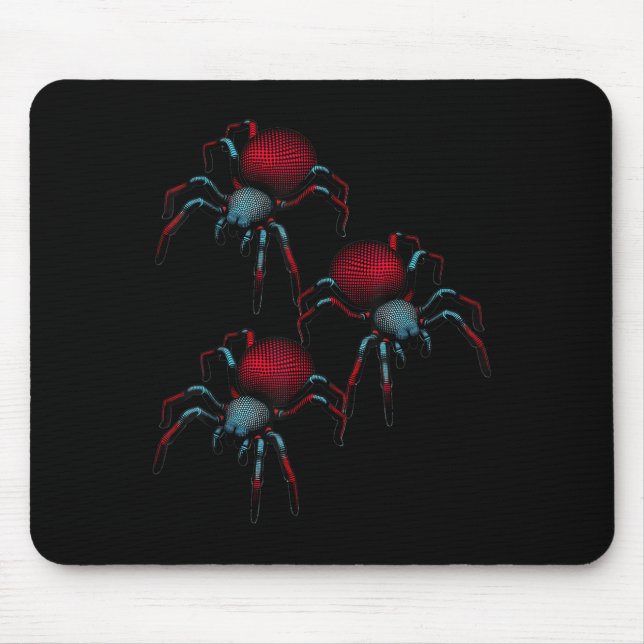 Mousepad Spider Phobia Spider 3d Mulher Menina (Frente)