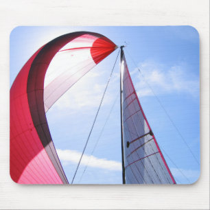 Mousepad Spinnaker vermelho com Sun