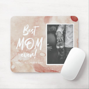 Mousepad splash de aquarela melhor mãe do mundo dia das mãe