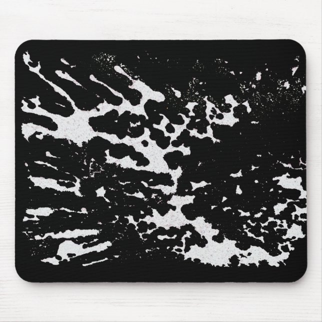 Mousepad Splatter de pintura branca (Frente)