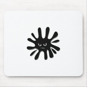 Mousepad Splatter preto irritado
