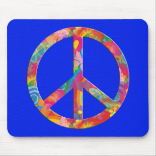 Mousepad Splatter real da paz   de flower power