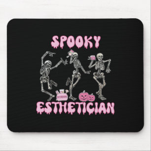 Mousepad Spookan Esthetician Halloween Skeleton Therapi