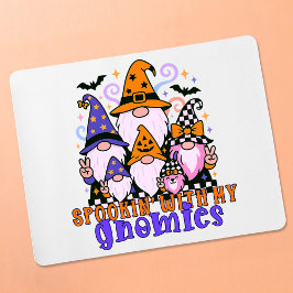 Mousepad "Spookin" Com Meus Gnomos: Amigos do Dia das Bruxa