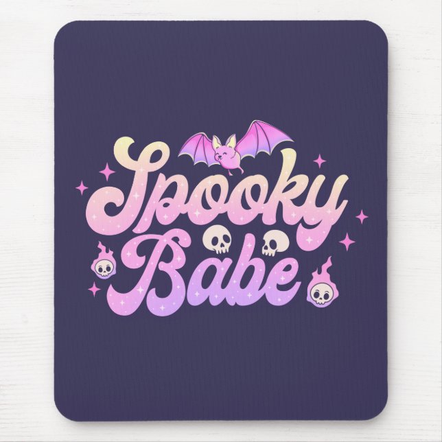 Mousepad Spooky Babe Cute Halloween (Frente)