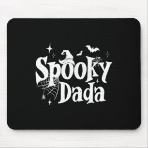 Mousepad Spooky Dada Bruxa Dia de as Bruxas engraçado Pai d