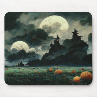 Mousepad Spooky Halloween Landscapes