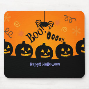 Mousepad Spooky Halloween Pumpkins Jack-o-Lanterns