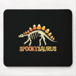 Mousepad Spookysaurus Candy Corn Dinossauro Esqueleto Feliz