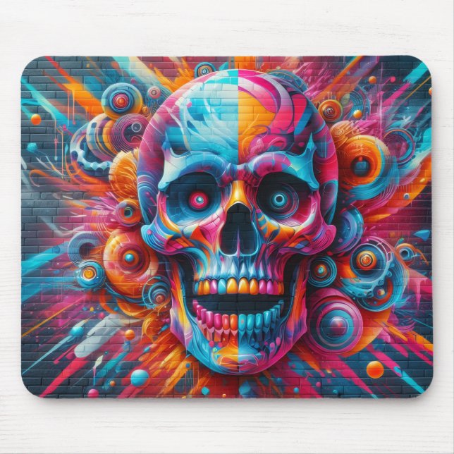 Mousepad Spray Paint Skull (Frente)