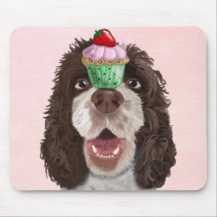 Mousepad Springer Spaniel com Cupcake 2