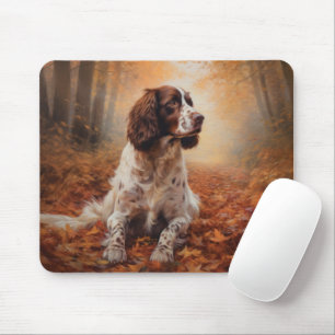 Mousepad Springer Spaniel no Outono Folhas Caídas Inspiram
